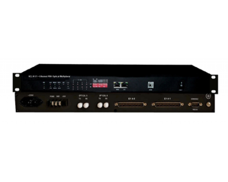 8 E1 Optical Multiplexer plus Ethernet with SNMP